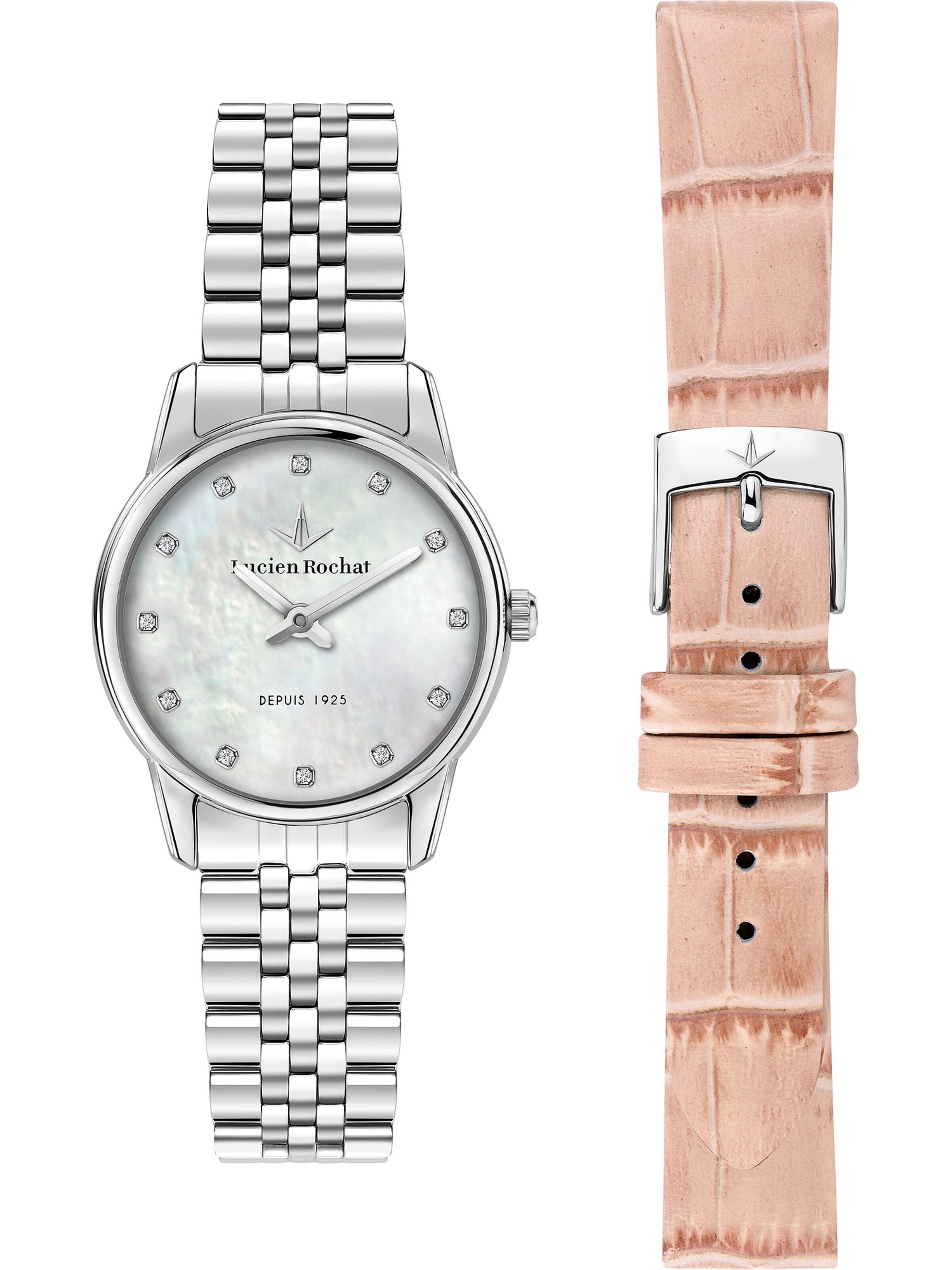 Lucien Rochat Analog Watch in Silver: front