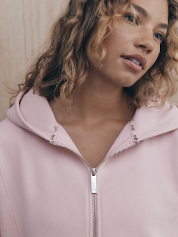 self. Zip-Up Hoodie in Pink