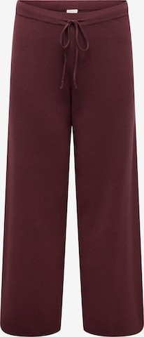 Wide leg Pantaloni 'CARSITERI' di ONLY Carmakoma in marrone: frontale