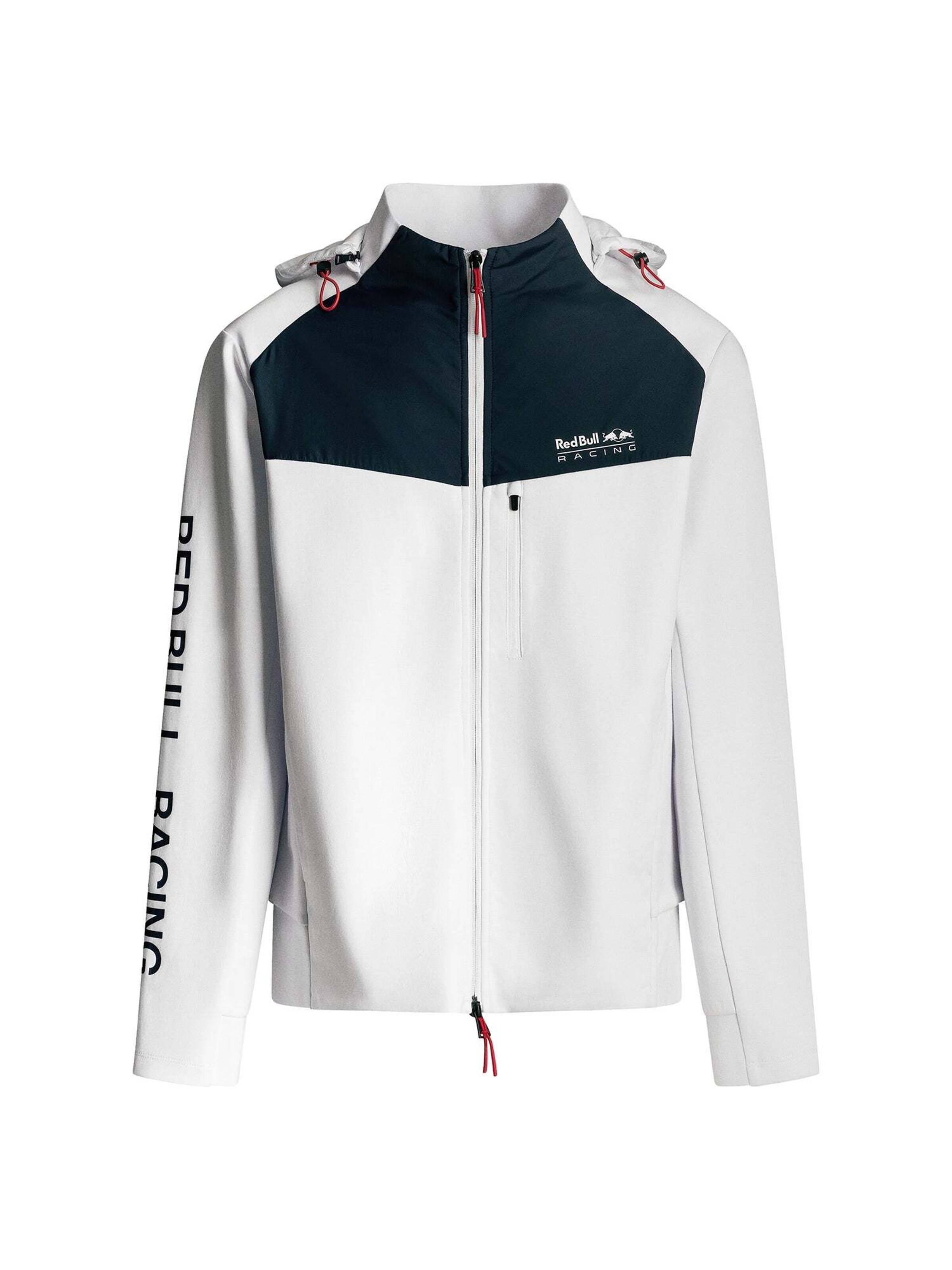 Giacca di felpa 'Red Bull Racing x Pepe Jeans' di Red Bull Racing x Pepe Jeans in bianco: frontale
