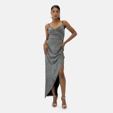 Elara Evening dress in Silver: front