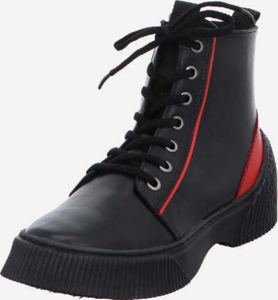 Gemini Lace-Up Ankle Boots in Blood red / Black, Item view