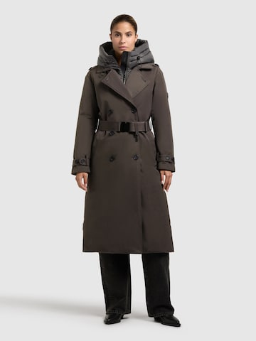 Cappotto invernale 'Elena2' di khujo in grigio: frontale