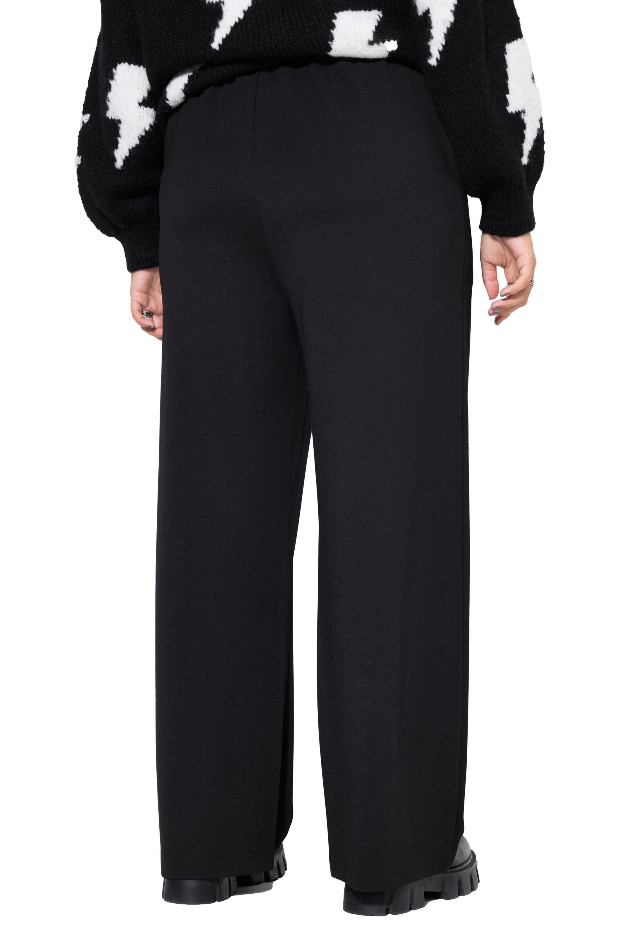 Studio Untold Wide leg Broek in Zwart