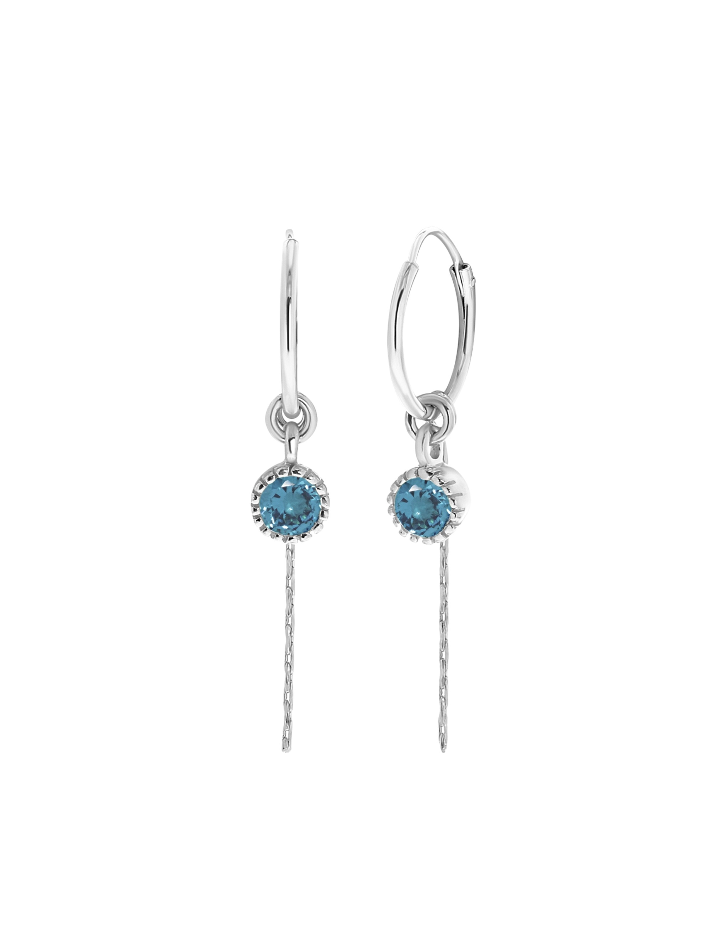 Lucardi Earrings in Silver: front
