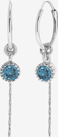 Boucles d'oreilles Lucardi en argent : devant