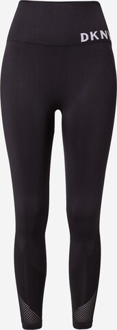 DKNY Performance Skinny Sporthose in Schwarz: predná strana