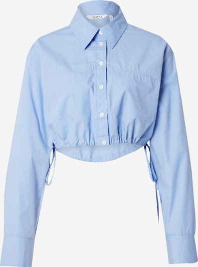 Bluză Monki pe albastru deschis, Vizualizare produs
