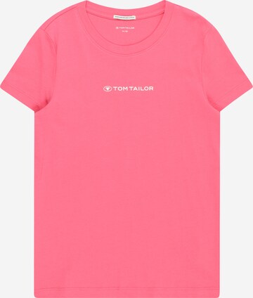 T-Shirt TOM TAILOR en rose : devant