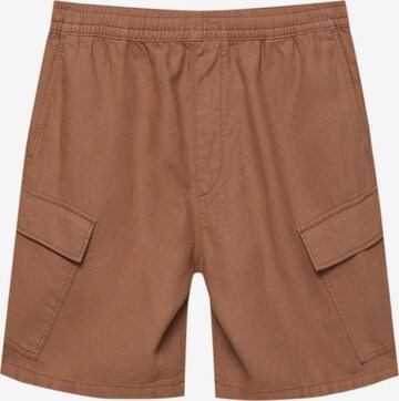 Loosefit Pantalon cargo Pull&Bear en marron : devant