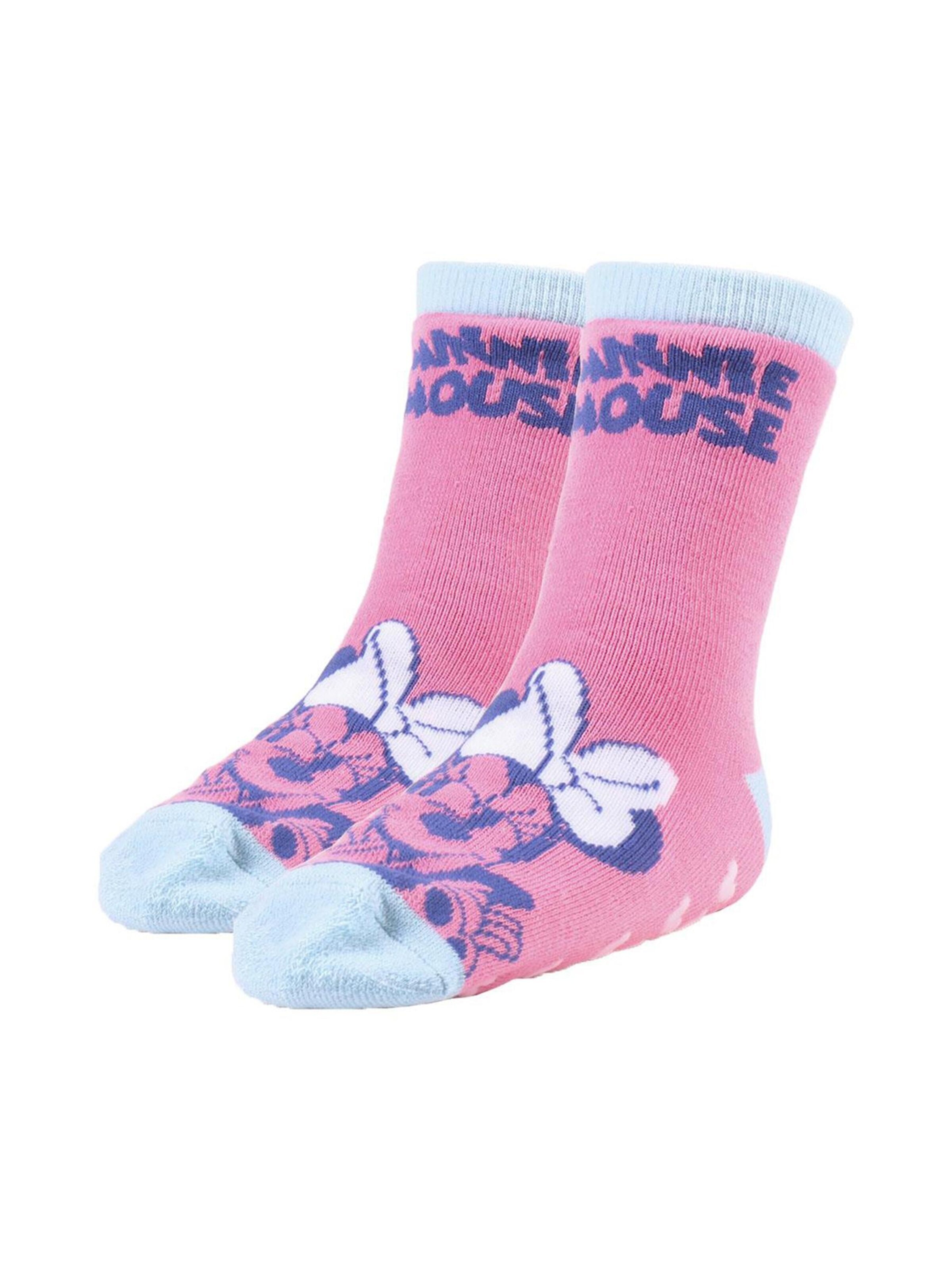 Chaussettes 'Anti-Rutsch-Socken 2 Stück Minnie' DISNEY en mélange de couleurs