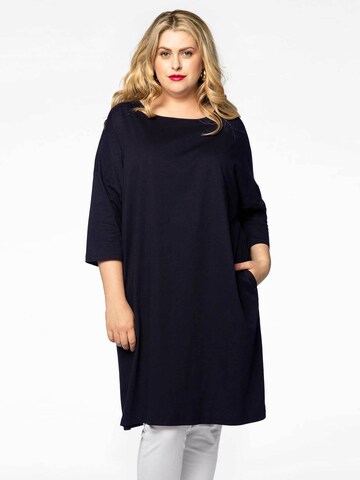 YOEK Dress in Blue: front