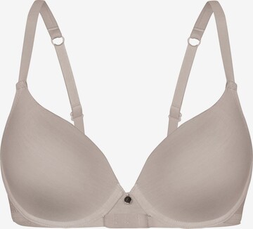 sassa T-shirt Bra 'LUXURY LACE' in Beige: front