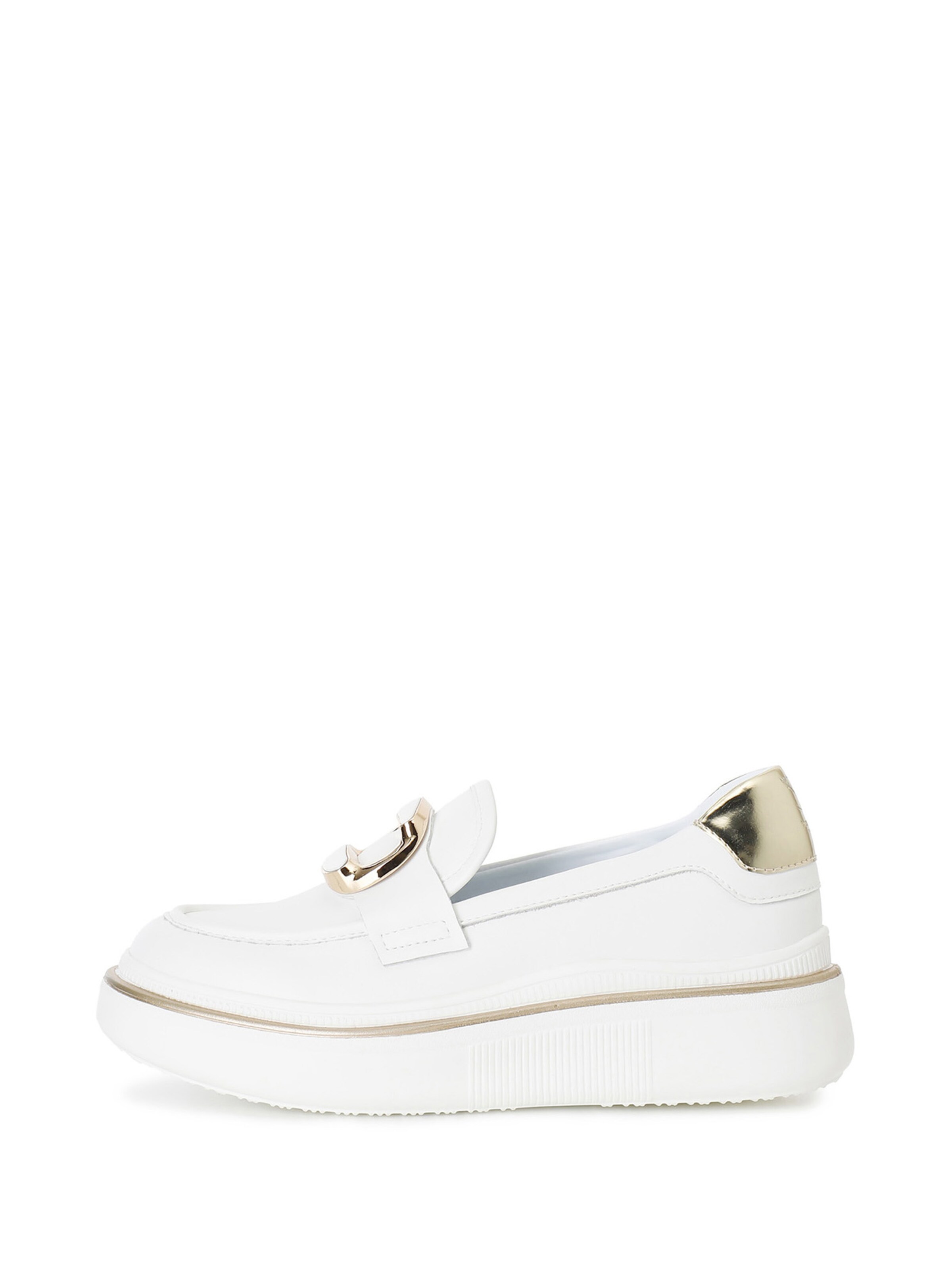 Sneaker bassa di CAFè NOIR in bianco: frontale