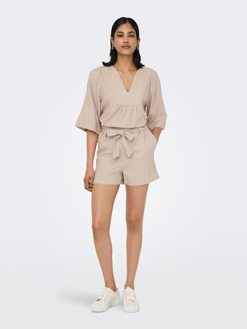 ONLY Regular Trousers 'Caro' in Beige