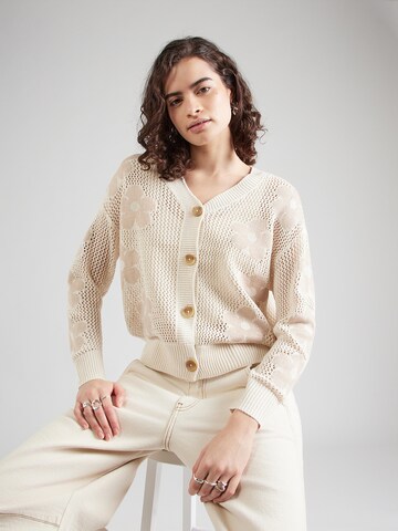 Hailys Strickjacke 'Mayla' in Beige: Vorderseite