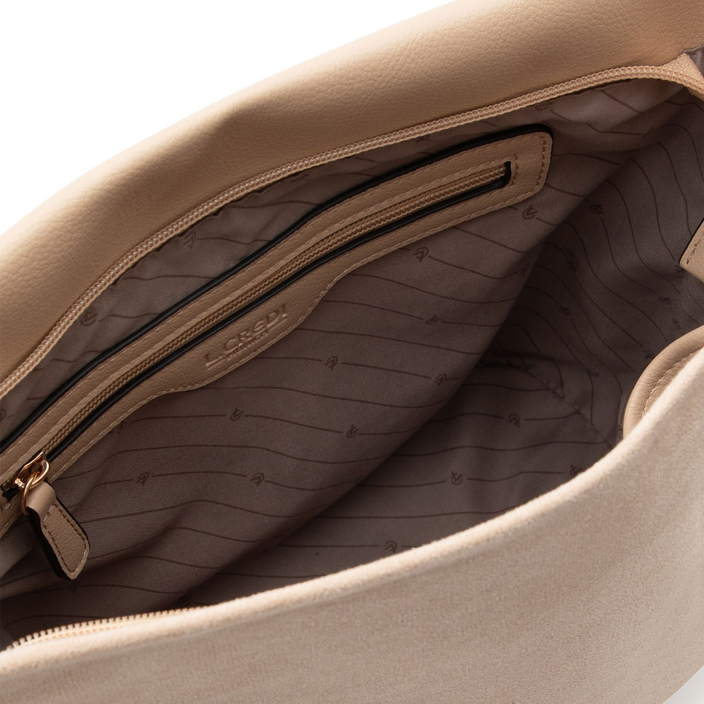 L.CREDI Schoudertas 'Resi' in Beige