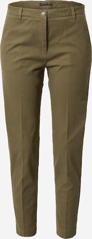 Sisley Slim fit Chino trousers in Green: front