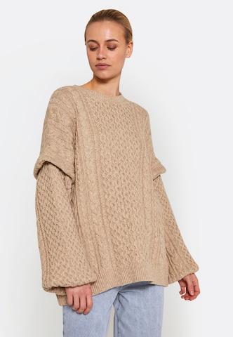 NORR Sweater 'Sherry' in Beige: front