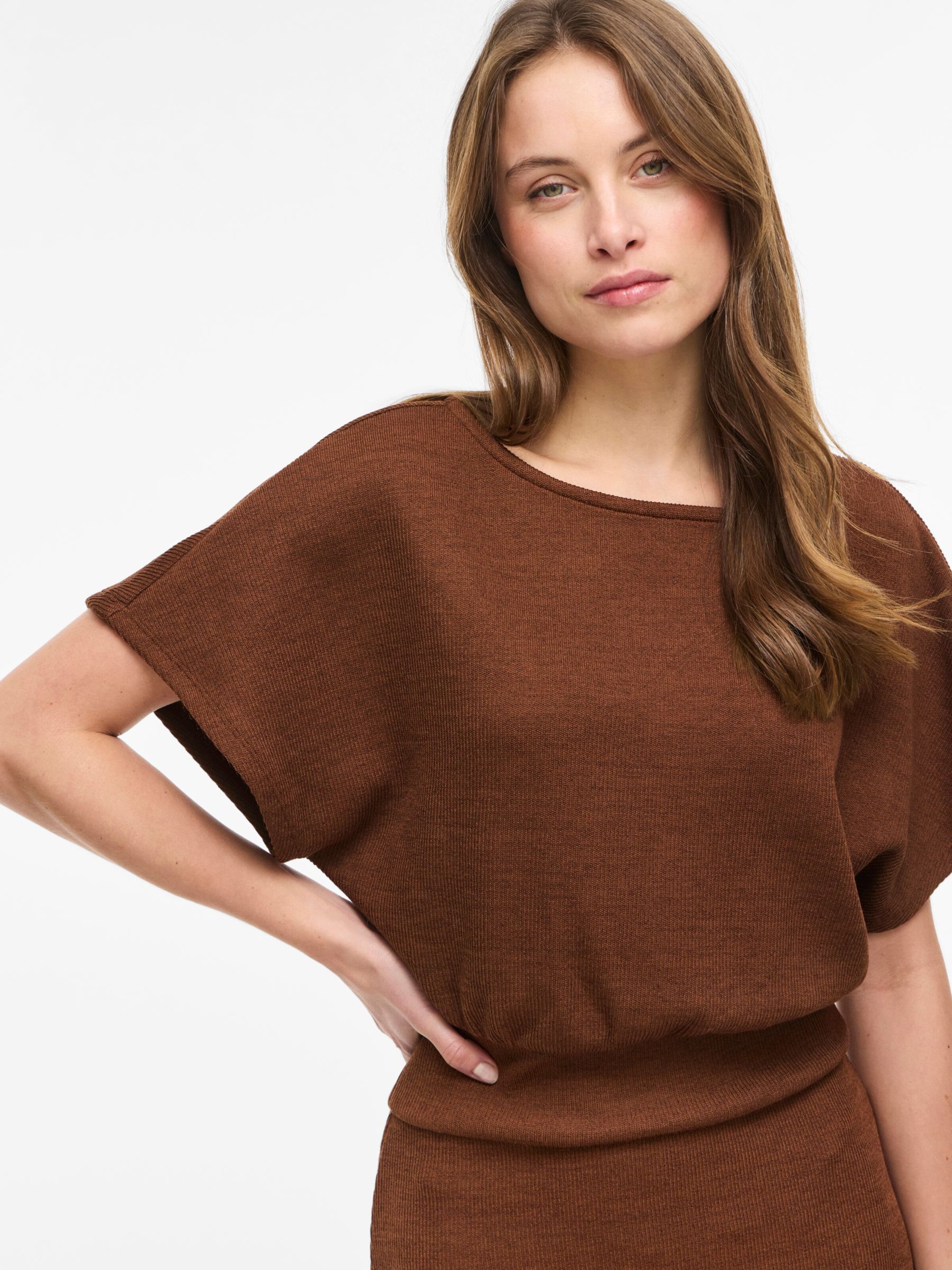 Robe 'VIRAFFI' VILA en marron