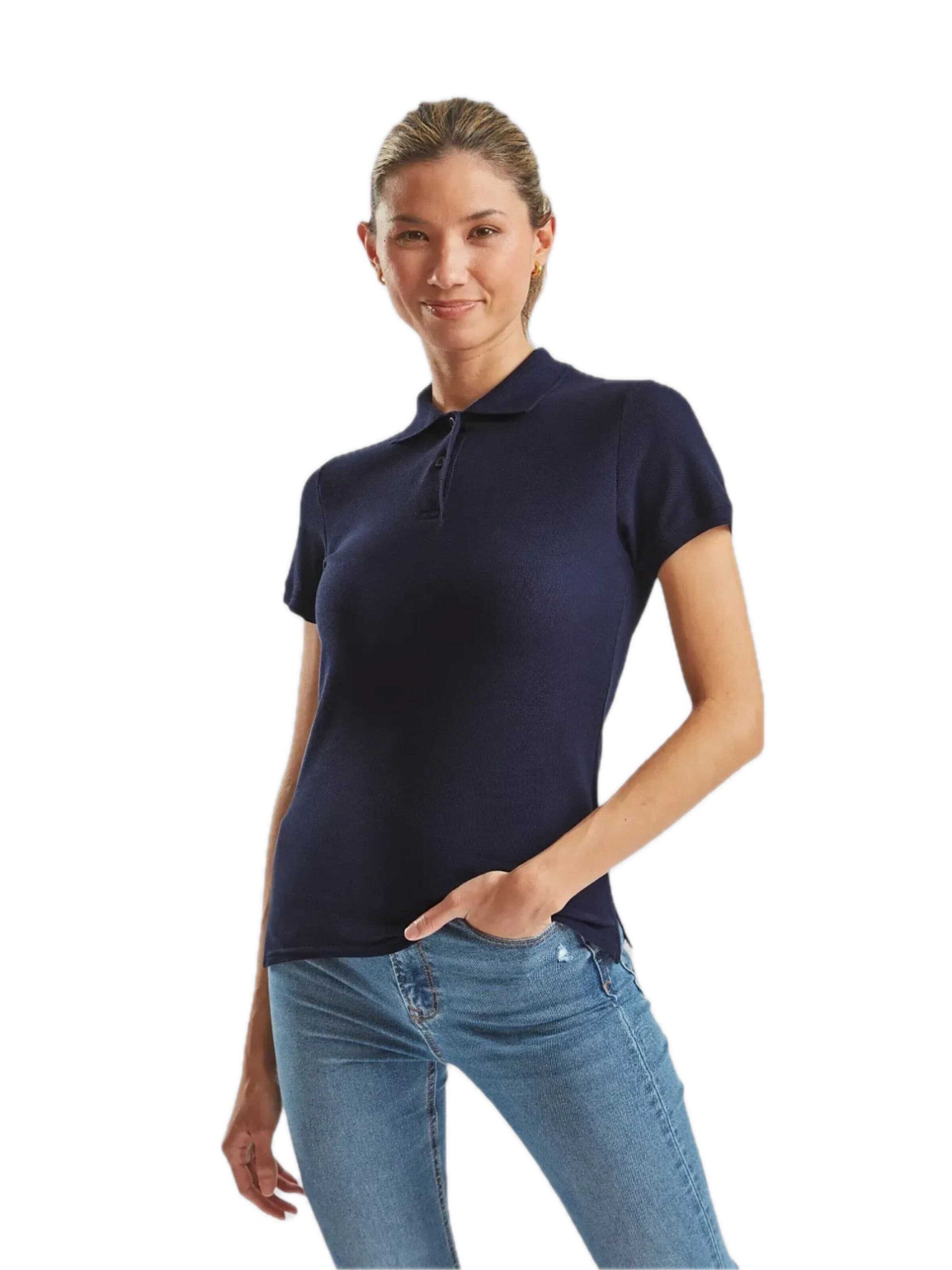 Maglietta 'Womens premium short sleeve polo' di FRUIT OF THE LOOM in blu