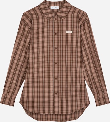 OH APRIL Blouse 'Lilia' in Bruin: voorkant