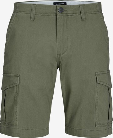 Pantalon cargo Jack & Jones Plus en vert : devant