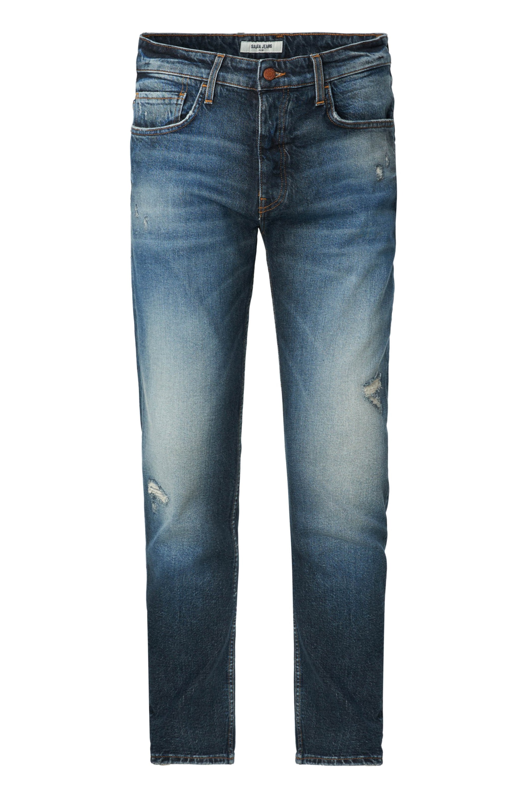 Salsa Jeans Slimfit Jeans in Blauw: voorkant