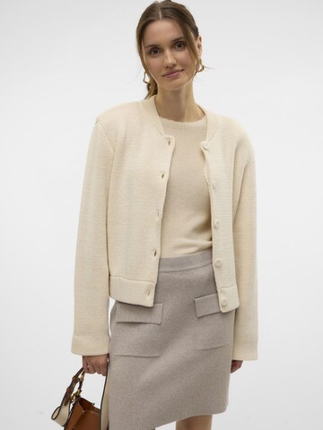 VERO MODA Cardigan 'VMPola' i beige: forside