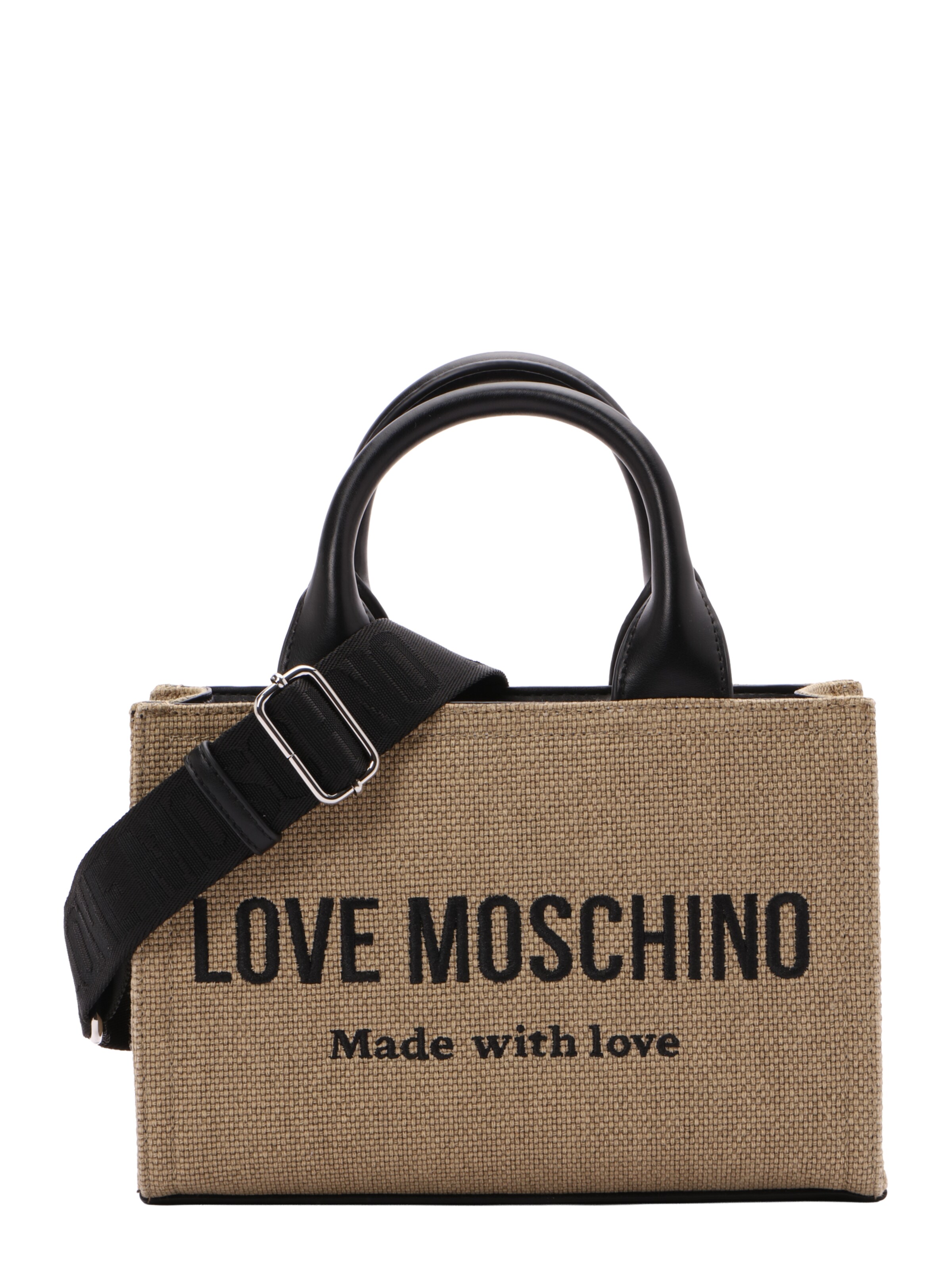 Shopper Love Moschino di colore beige scuro / nero, Visualizzazione prodotti