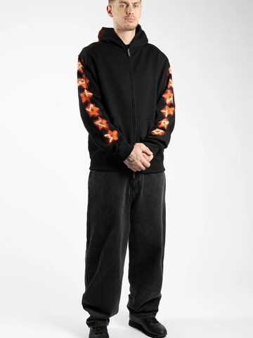 Wasted Paris - Sudadera 'Surt Hoodie Full Zip' en negro