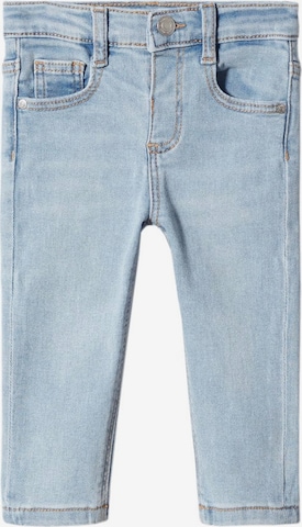 Regular Jeans 'Diego' de la MANGO KIDS pe albastru: față