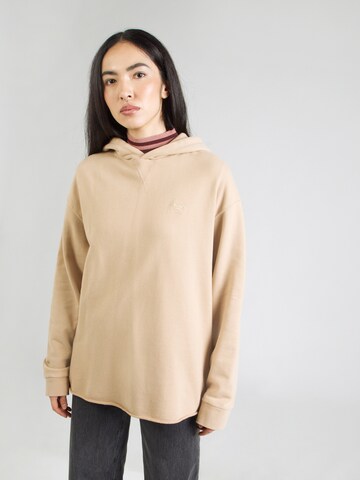 Sweat-shirt Superdry en beige : devant