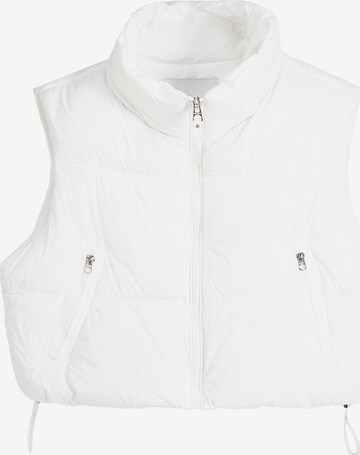 Gilet Bershka en blanc : devant