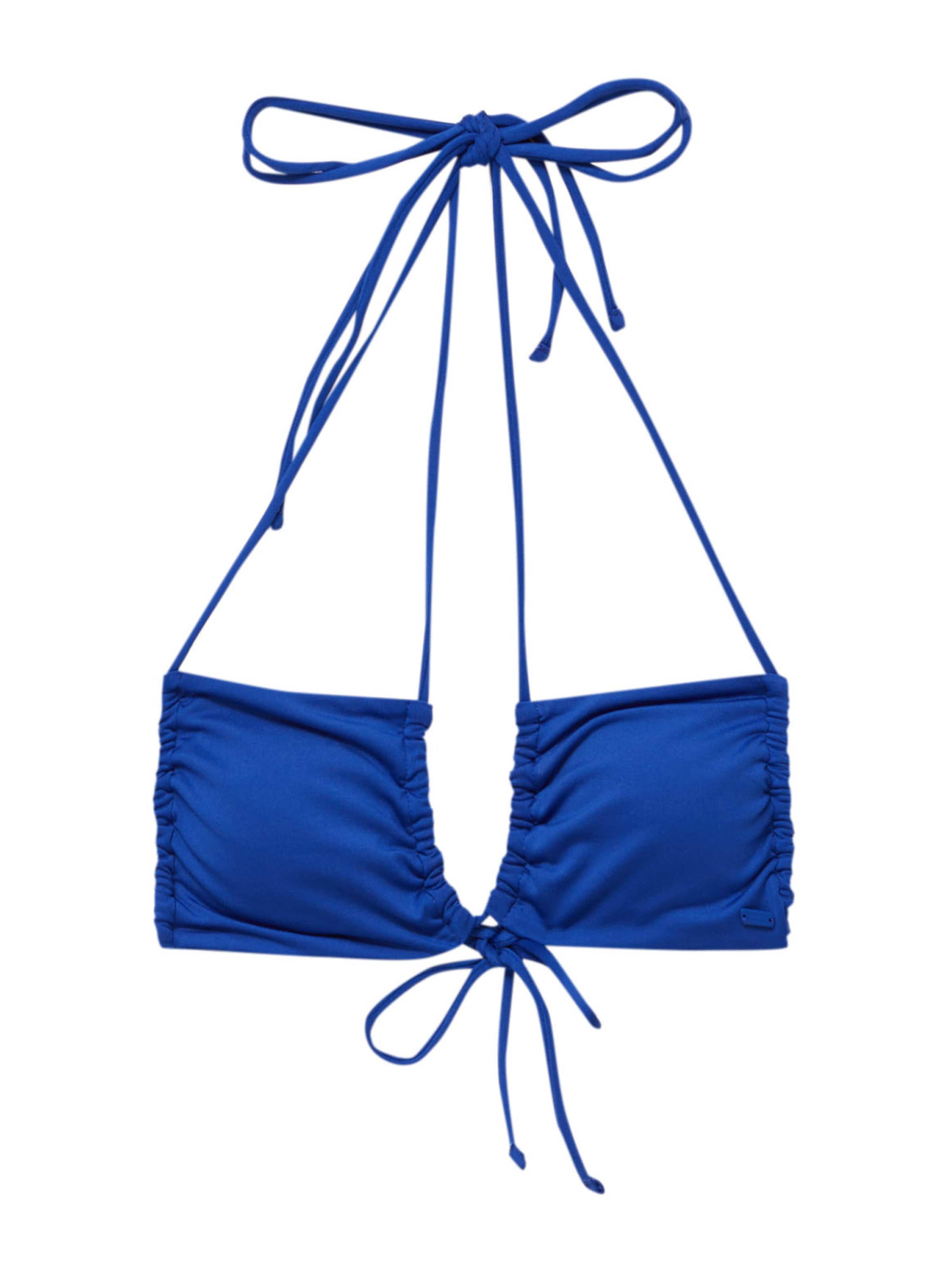 Pull&Bear Triangen Bikiniöverdel i blå: framsida