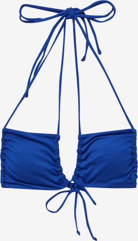 Pull&BearTrokutasti Bikini gornji dio - plava boja: prednji dio