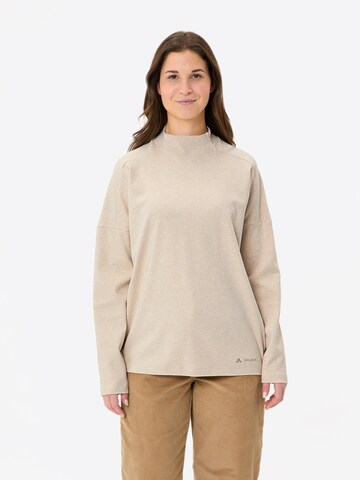 VAUDE Functioneel shirt 'Coreway' in Beige: voorkant