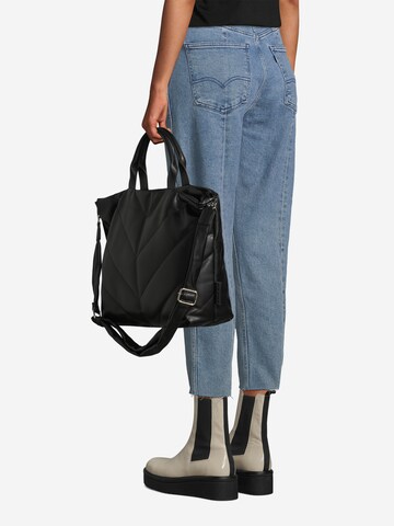 TOM TAILOR Shopper 'Cate' in Black