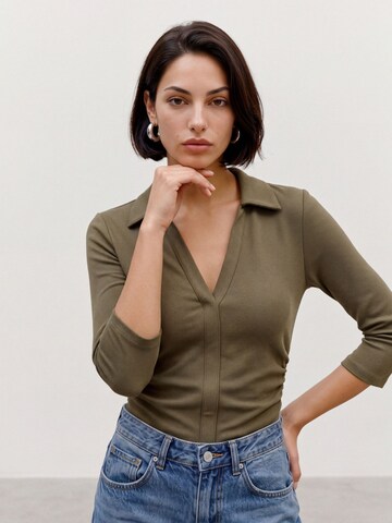 VERO MODA Shirt 'VMELIN' in Groen: voorkant