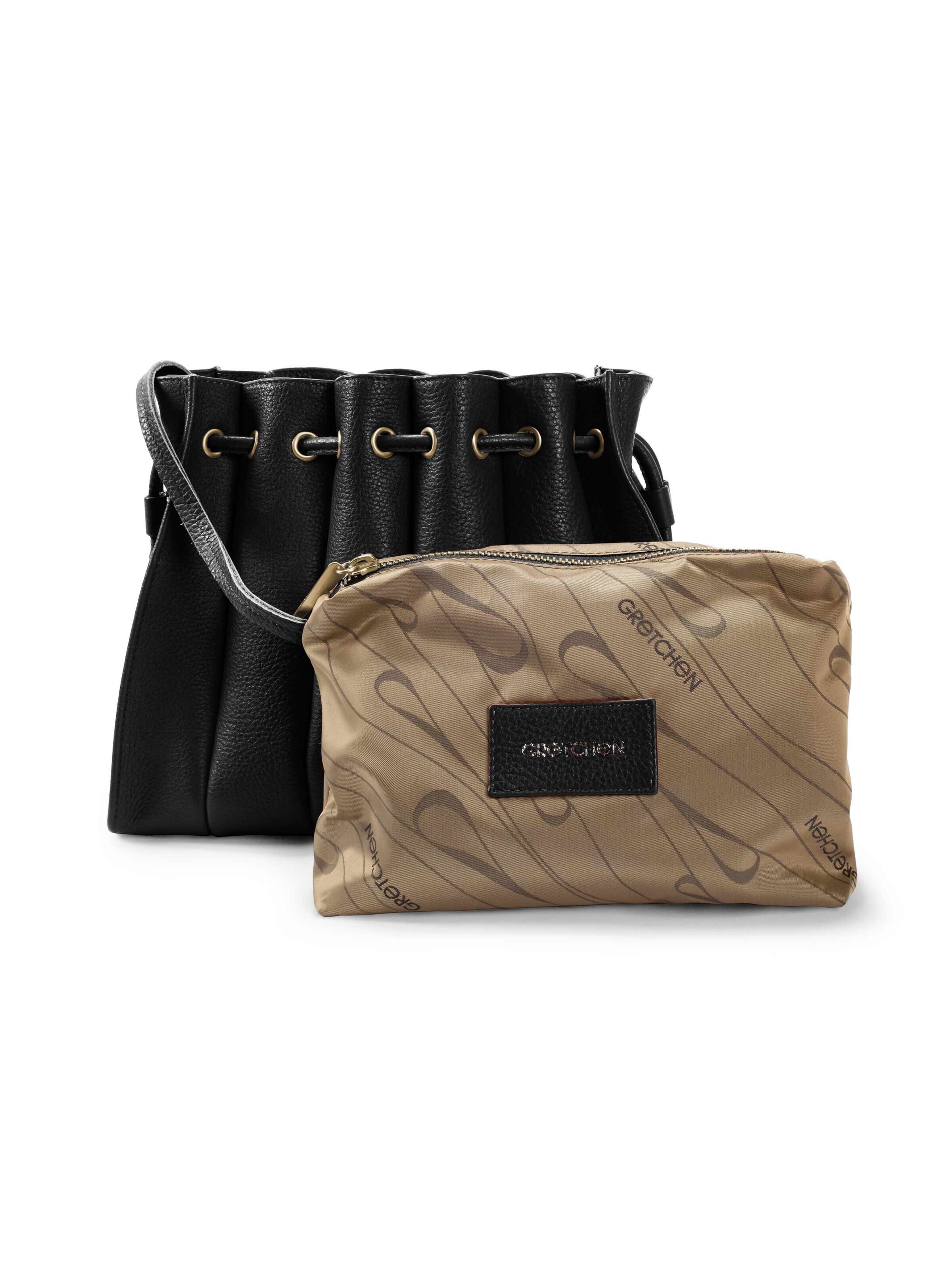 Gretchen Pouch 'Fan' in Black