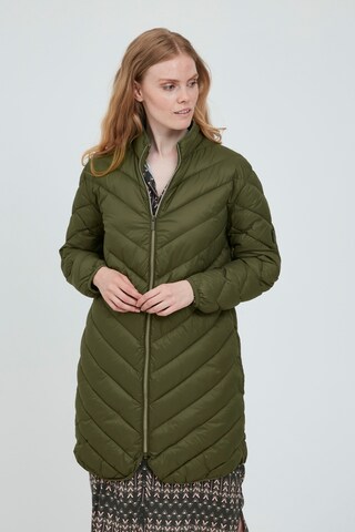 Fransa Winter Coat 'BAPADDING 5' in Green