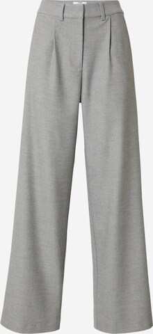 RÆRE by Lorena Rae Wide leg Pleat-front trousers 'Donia' in Grey: front