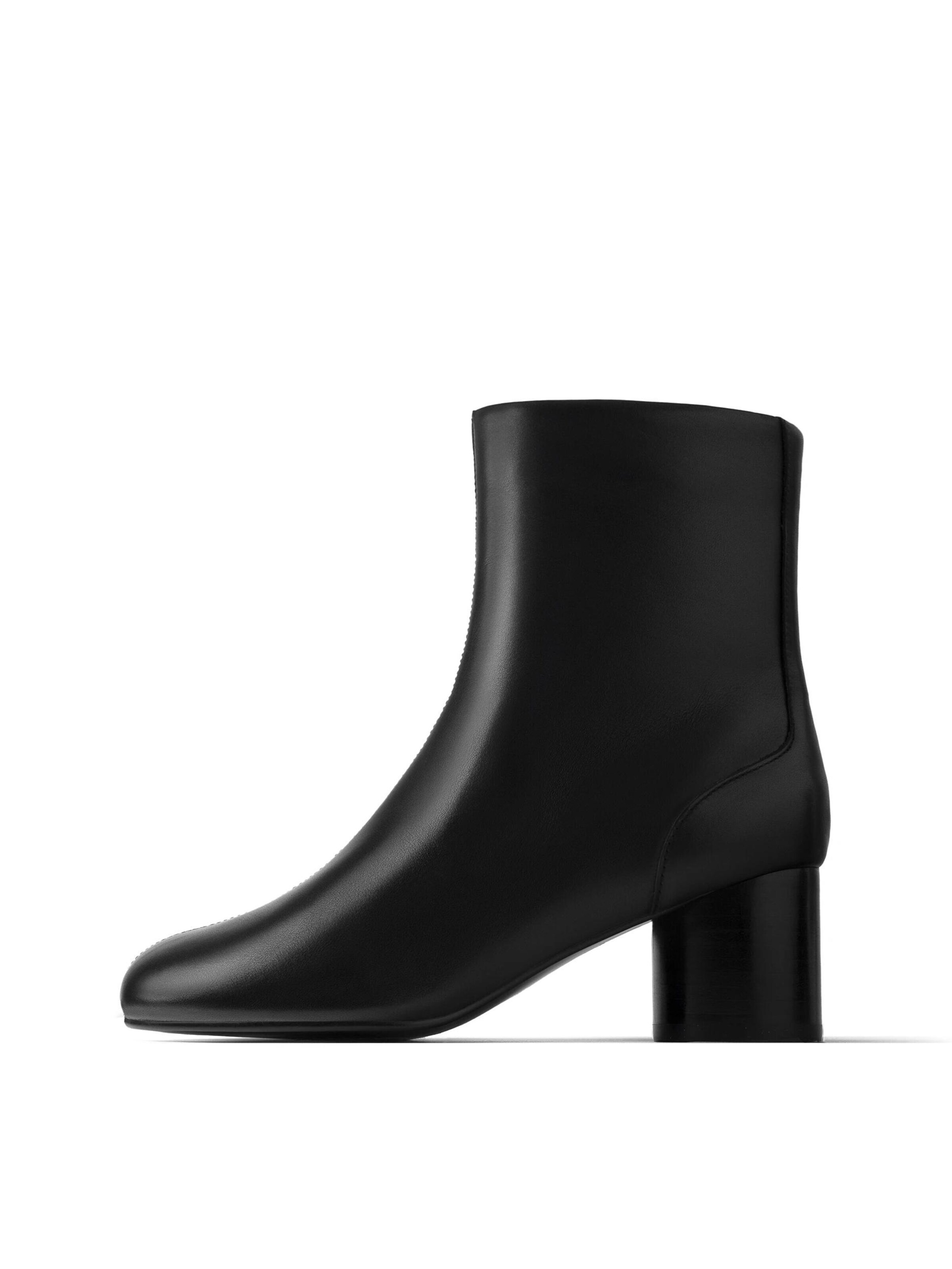 L37 HANDMADE SHOES Bokabakancsok 'MEET ME DOWNTOWN' - fekete: elől