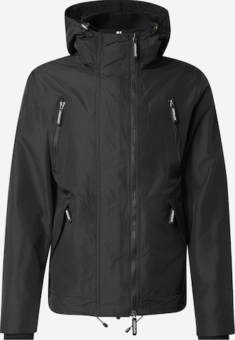 Geacă de primăvară-toamnă 'Mountain' de la Superdry & Co pe negru: față