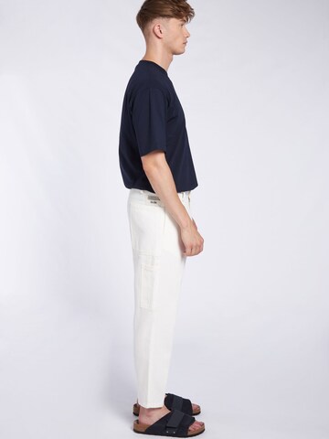 Goldgarn Regular Pleat-Front Pants 'Q6' in White