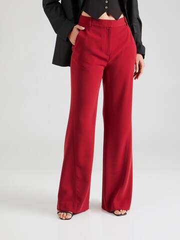 Calvin Klein Široke hlačnice Hlače | rdeča barva: sprednja stran