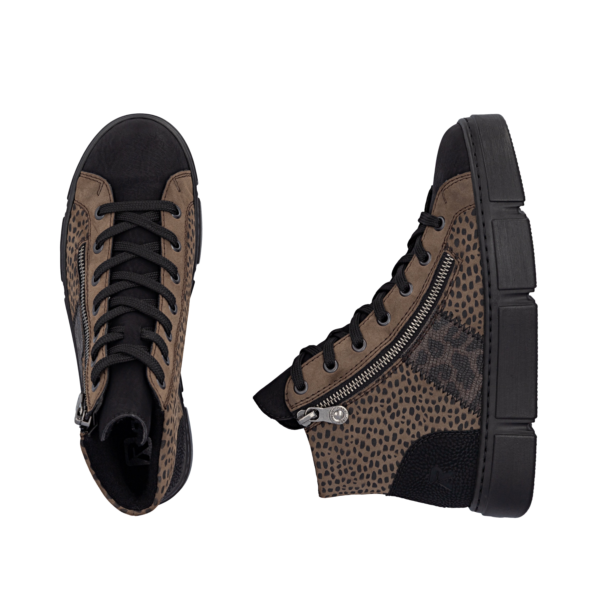 Baskets basses Rieker en marron