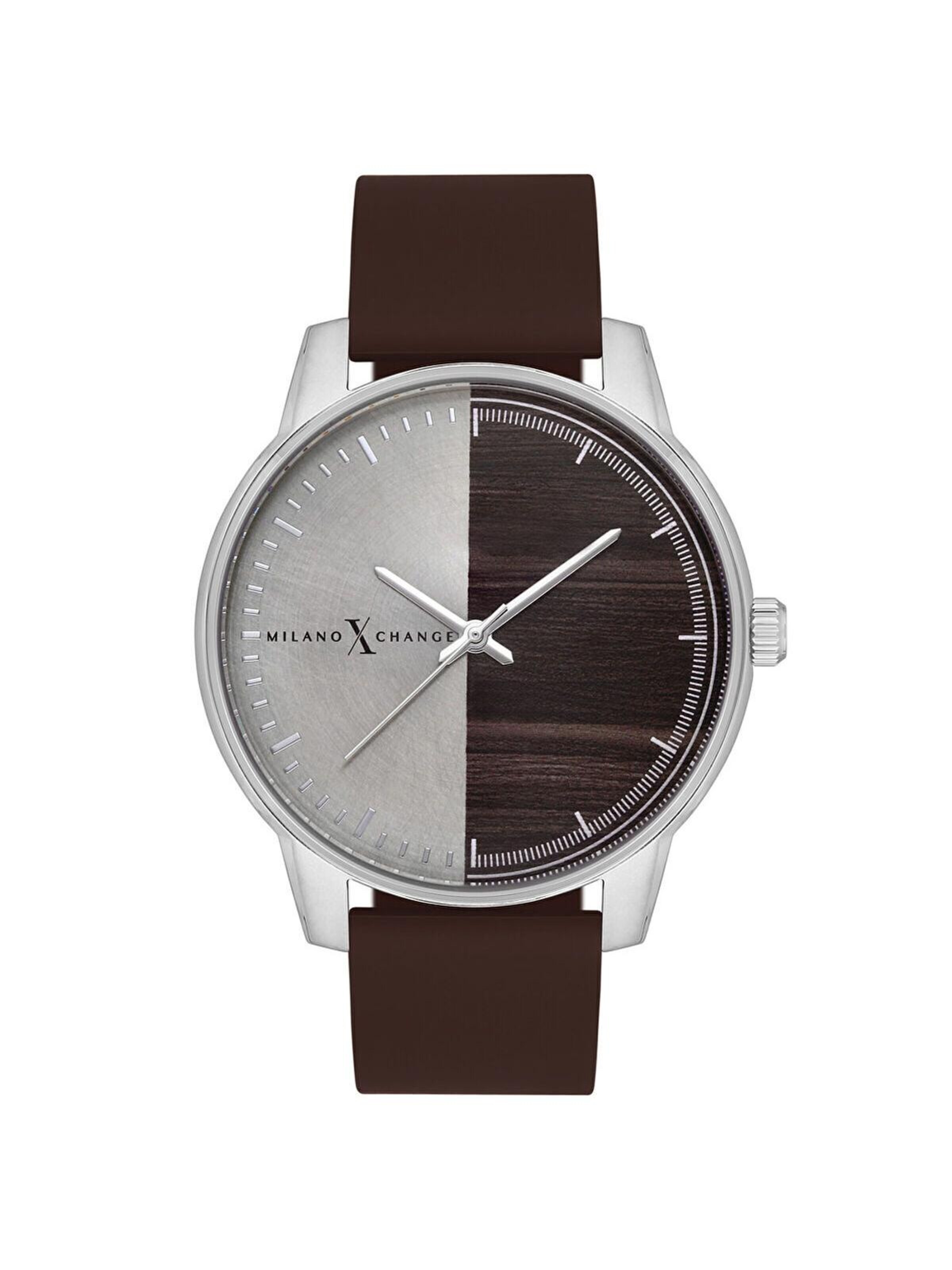 Orologio analogico 'Milano X Change Analog Men Watch MEX3162' di Milano X Change in marrone: frontale