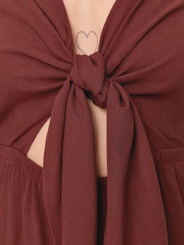 Robe d’été Trendyol Curve en marron