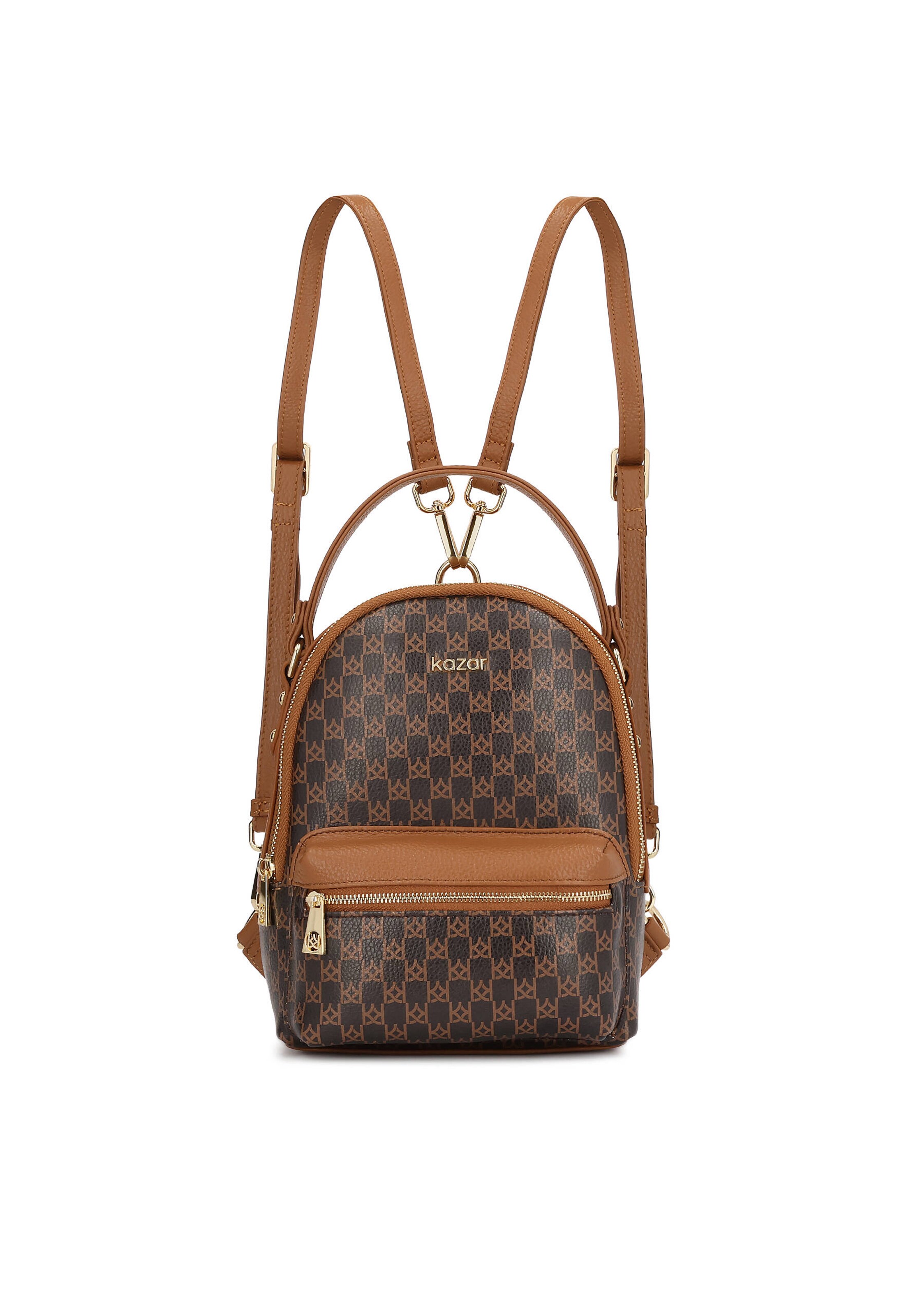 Kazar Backpack in Brown: front